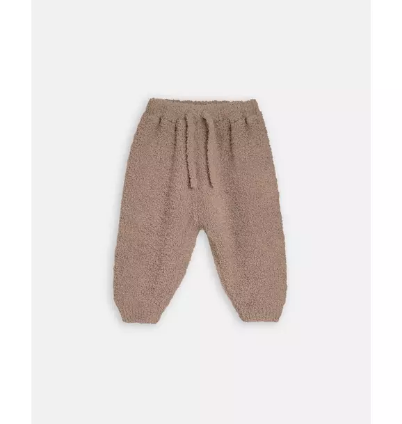 Boxy Lounge Pants Fuzzy - Taupe