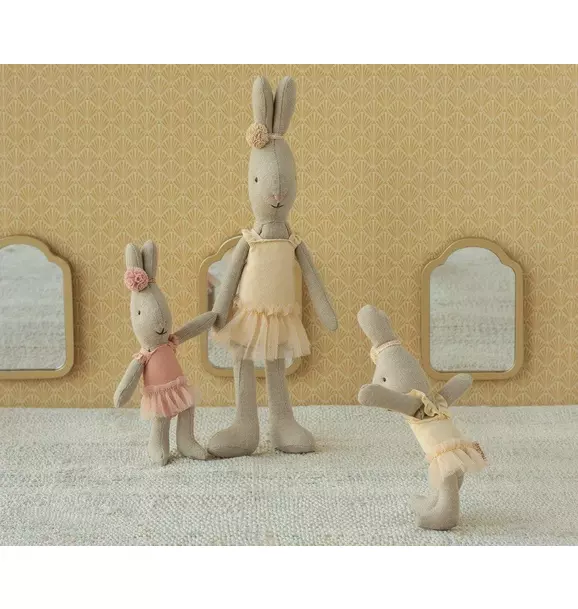 Micro Rabbit in Cream Ballet Suit & Skirt