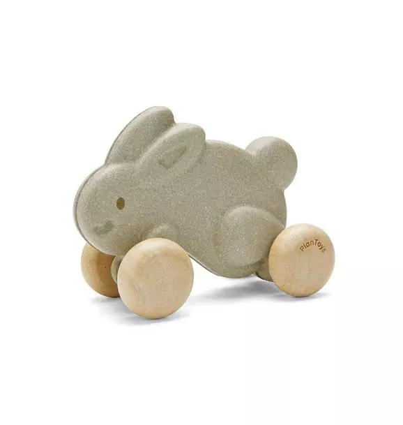 Push Along Bunny - Gray