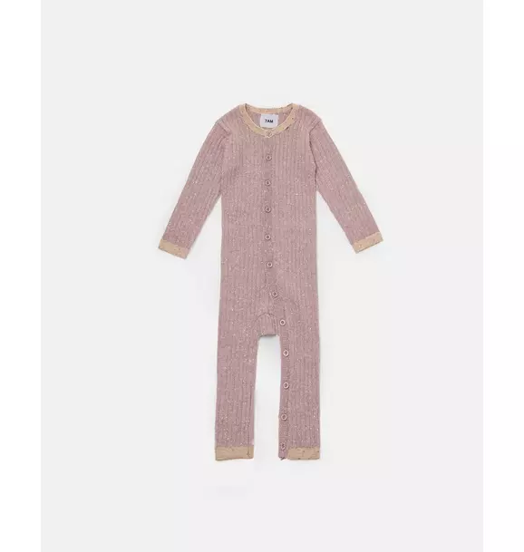 Long Sleeve Jumpsuit - Hug Me - Ash Rose