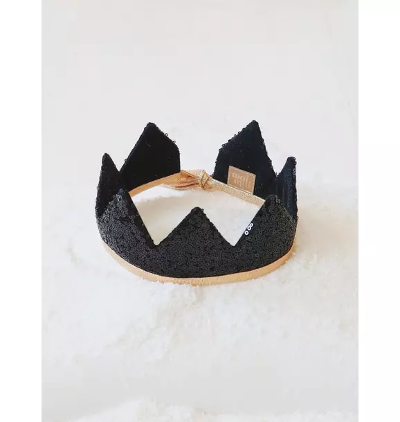 “Black Sequins” Fairy Tale Crown