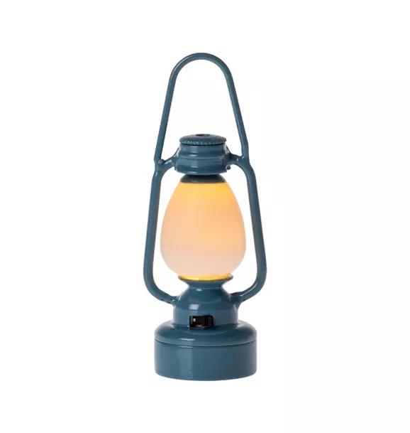 Vintage lantern, Mouse - Blue