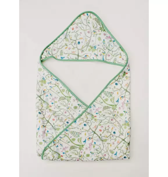 Tropical Garden Hooded Bath Towel