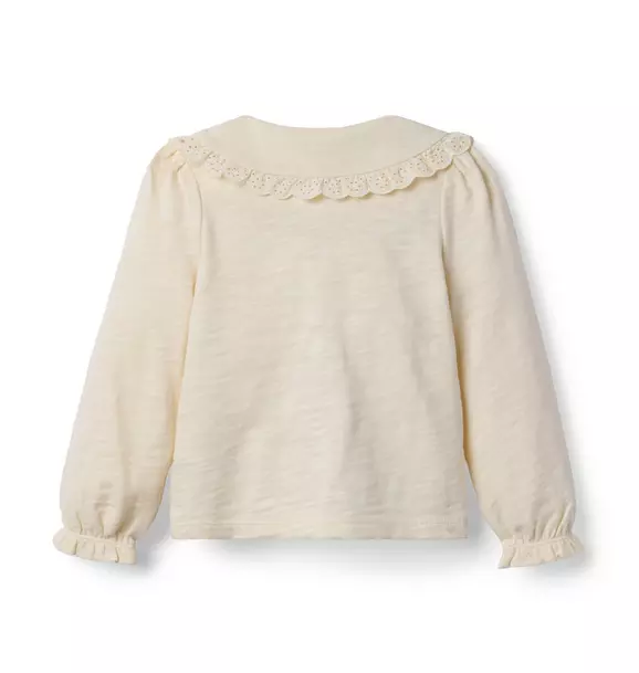 Lace Collared Top