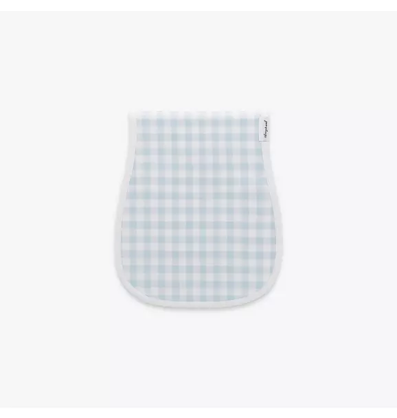 Picnic Gingham Burp Cloth - Blue