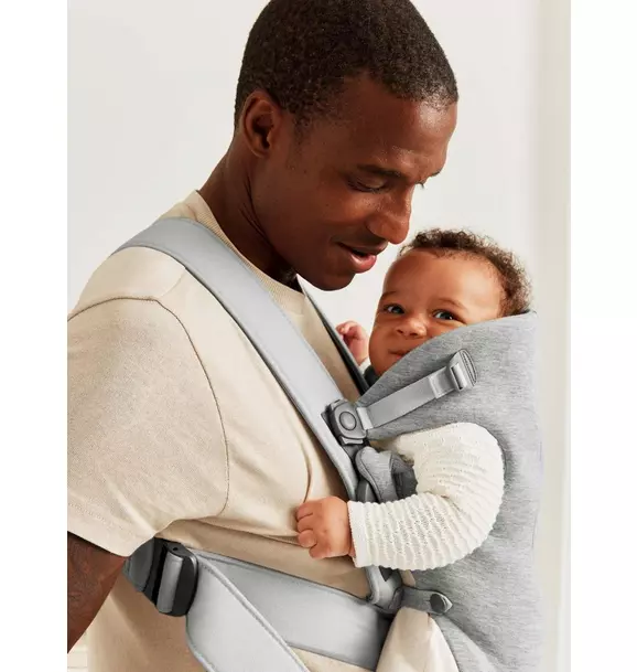 Baby Carrier Mini, 3D Jersey, Light Gray