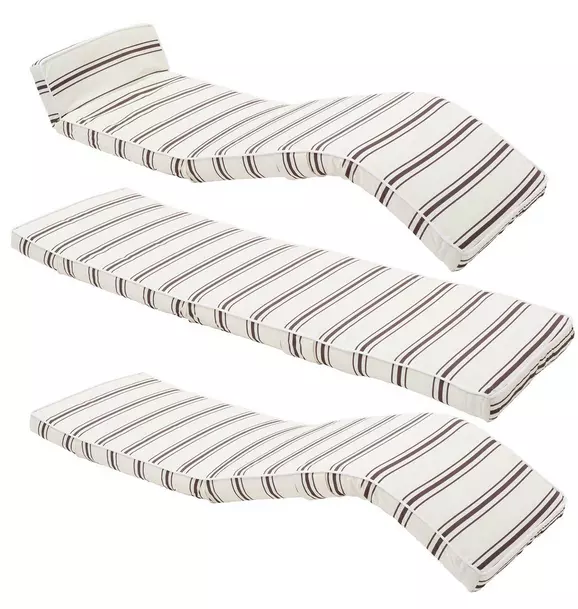 The Lounger Chair: Charcoal Stripe