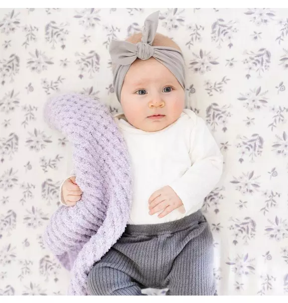 Cotton Muslin Crib Sheet Forget-Me-Not