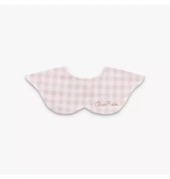 Picnic Gingham Winglet Bib - Pink
