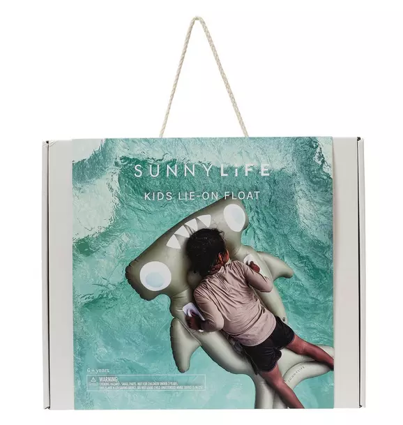 Kids Lie-On Float: Salty The Shark - Khaki