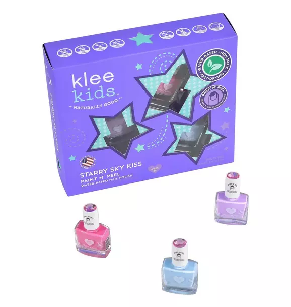 Starry Sky Kiss - Kids Water-Based Nail Polish Set