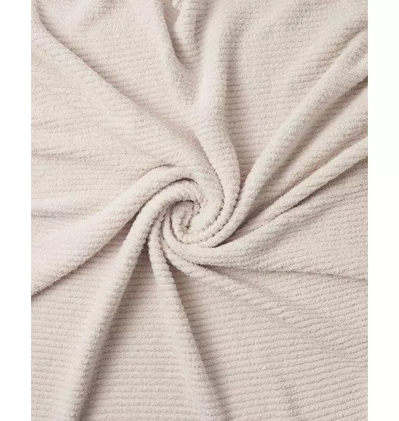 Ribbed Blanket Fuzzy - Ecru