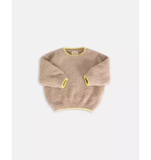 Boxy Sweater Fuzzy - Pecan