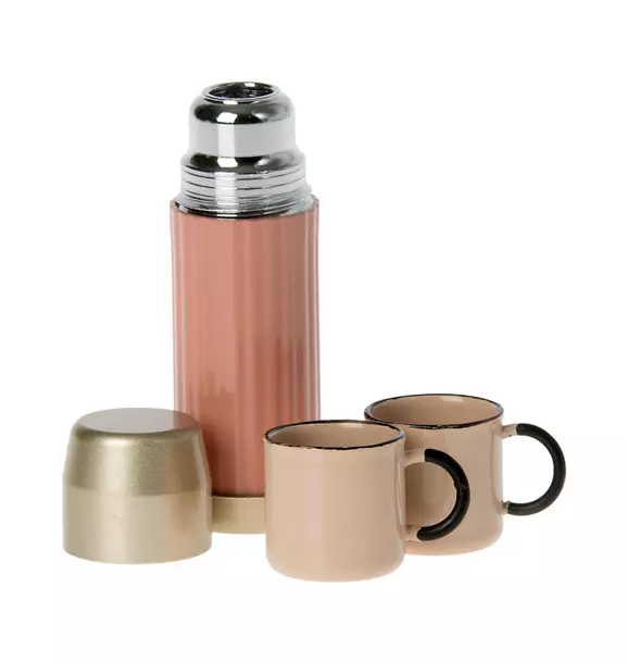 Thermos and Cups - Soft Coral
