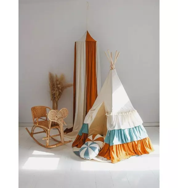 “Circus” Teepee Tent with Frills