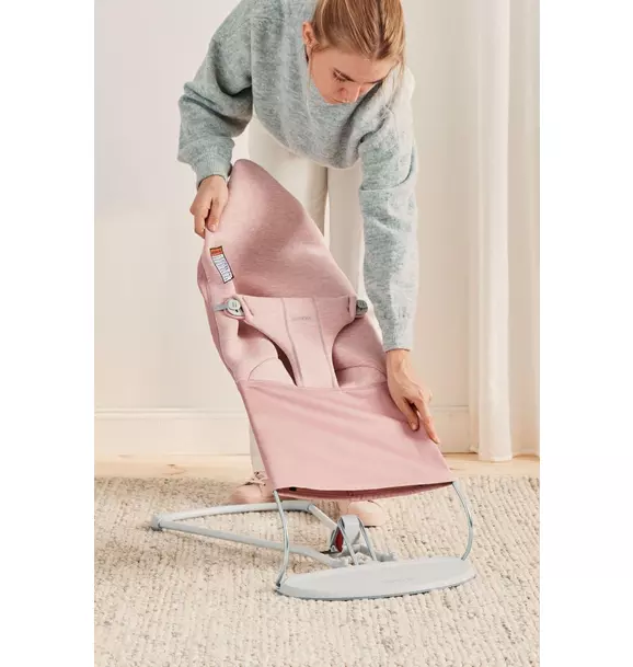 Baby Bouncer Bliss: 3D Jersey | Light Pink