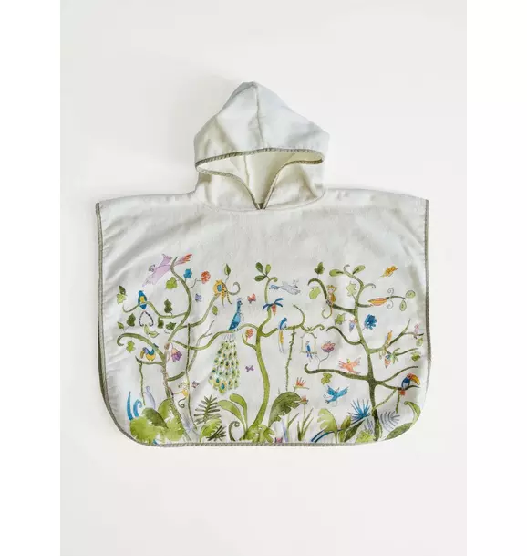 Tropical Chinoiserie Swim Poncho