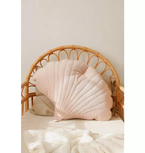 Velvet “Powder Pink” Ginkgo Leaf Pillow