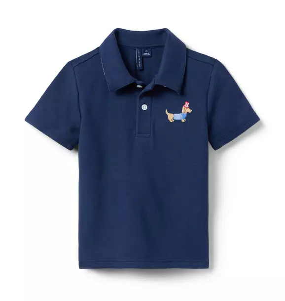 Americana Dog Pique Polo