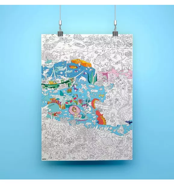 Giant Coloring Poster Ocean
