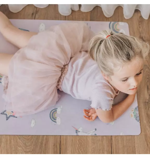 Printed Kids Yoga Mat: Enchanted