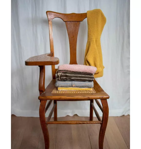 Hooded Cardigan Fuzzy - Amber