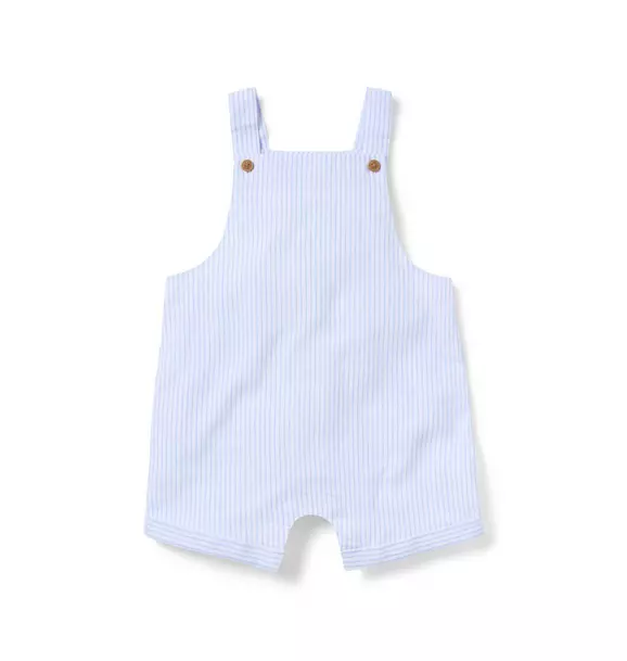 Baby Striped Linen-Cotton Overall