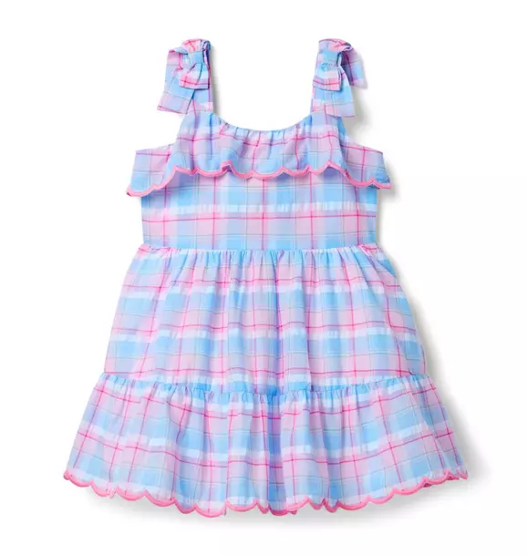 Plaid Ruffle Dress