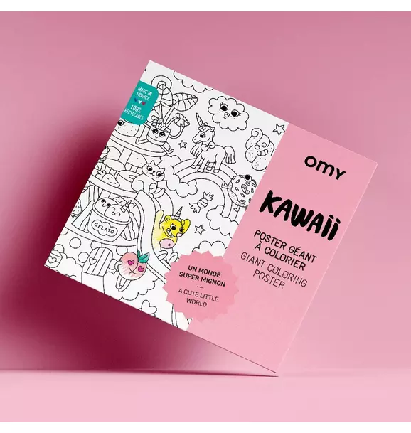 Giant Coloring Poster Kawaii
