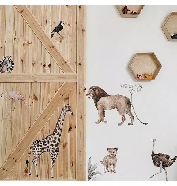 Savanna Animals Wonderland Wall Decal Set