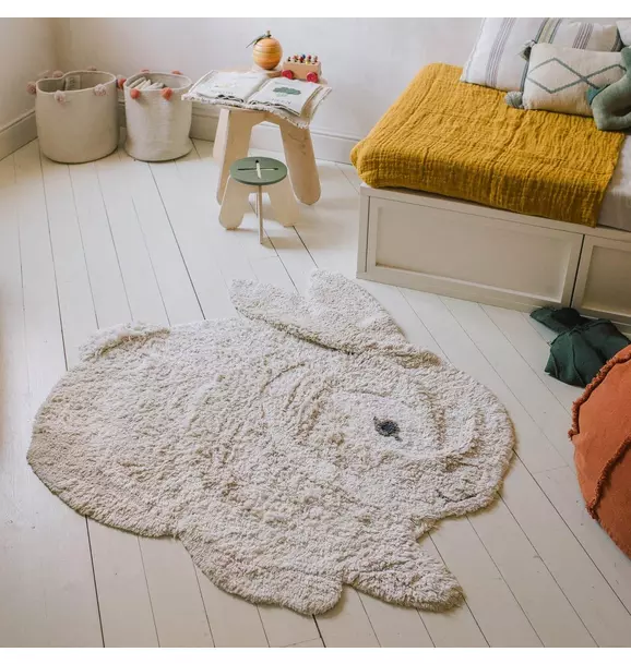Washable Animal Rug Bunny