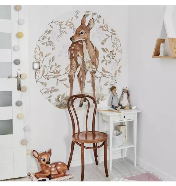 Deer in a Circle Wall Decal Set