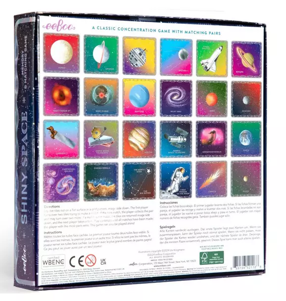 Memory & Matching Game: Shiny Space
