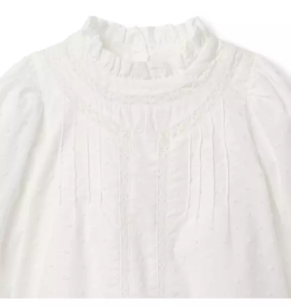 The Pintuck Lace Top