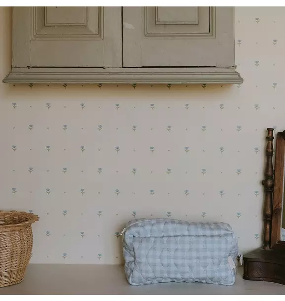 Toiletry Pouch - Blue Gingham