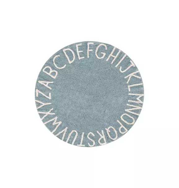 Washable Rug ABC Natural Vintage Blue