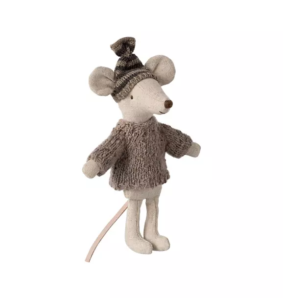 Knitted sweater and hat, Big brother mouse