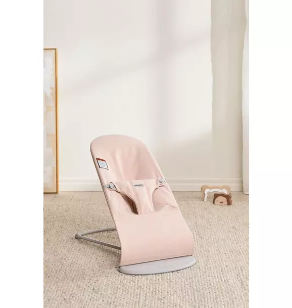 Baby Bouncer Bliss: Woven | Light Pink Melange