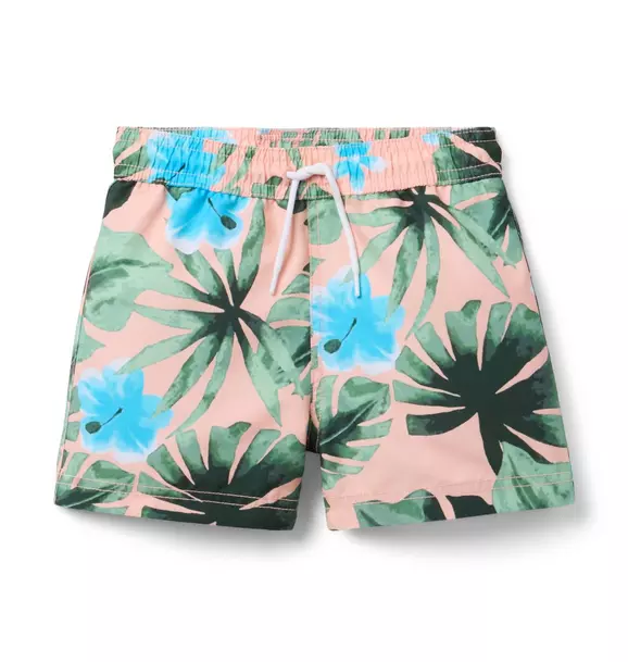Recycled Palm Swim Trunk