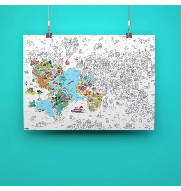Giant Coloring Poster Atlas