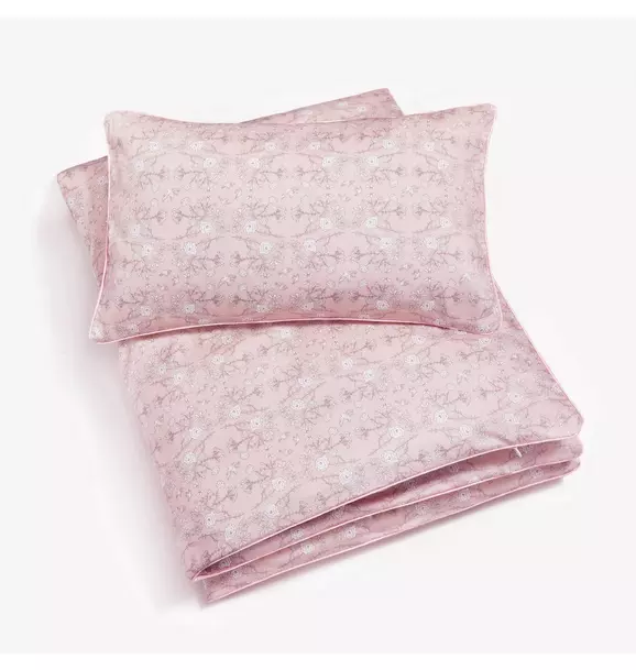 Bird's Song Toddler Duvet Set - Pink