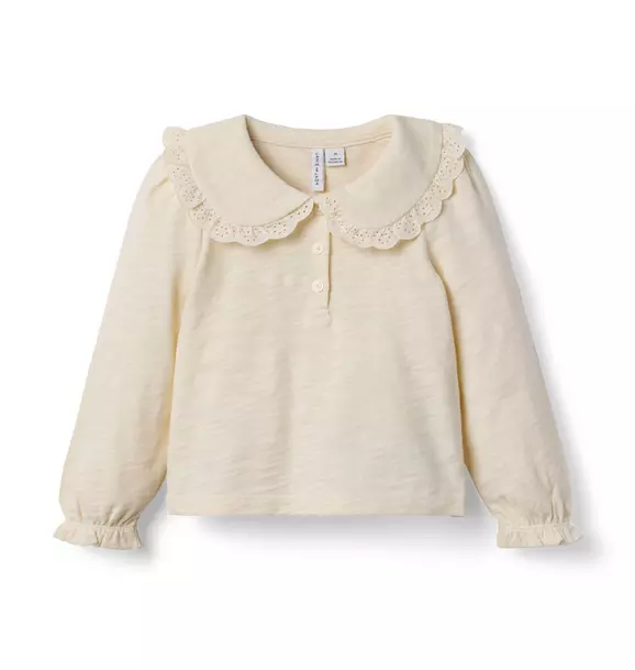 Lace Collared Top