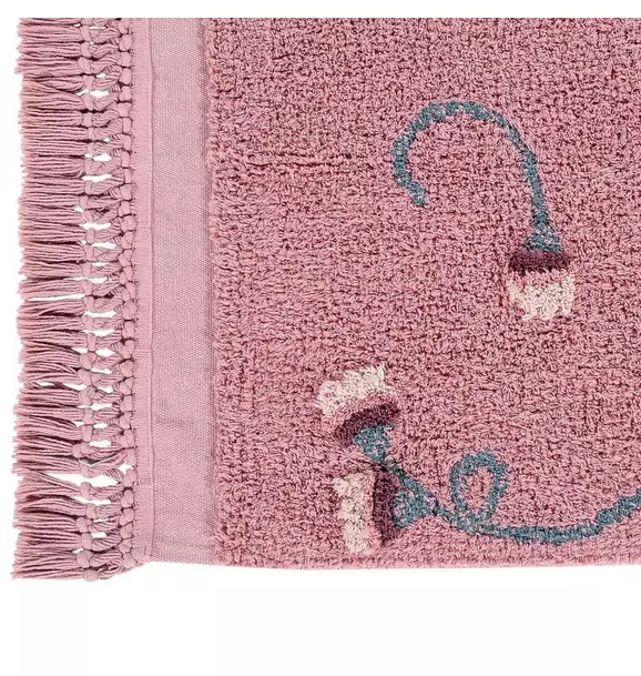 Washable Rug English Garden Ash Rose