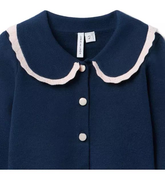 Crochet Collar Cardigan