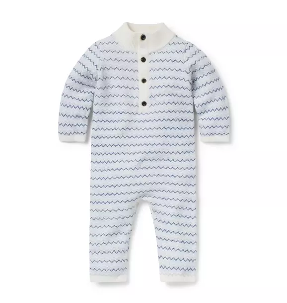 Baby Striped Knit One-Piece