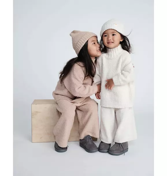 Mockneck Sweater Fuzzy - Ecru