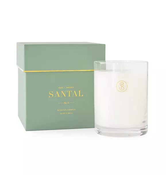 Signature Candle, Oak + Amber Santal