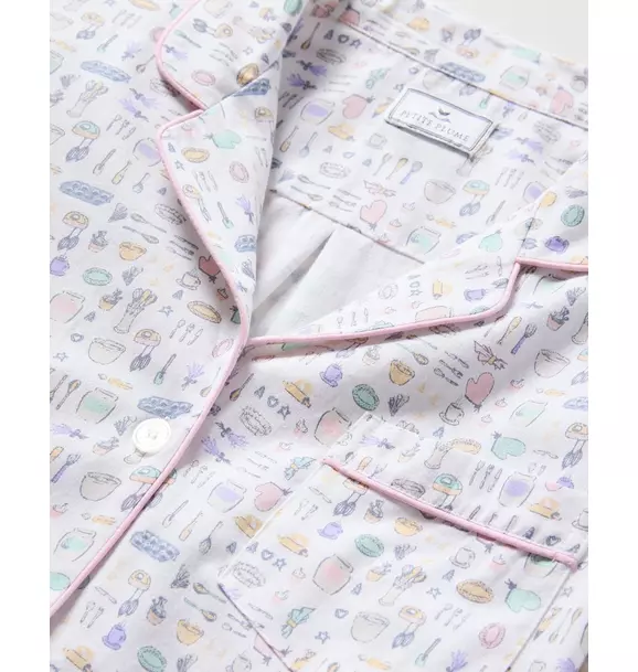 Women's Twill Pajama Set in Baking Spirits Bright