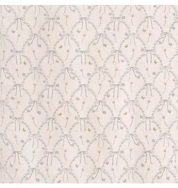 Bows & Butterfly Kisses Crib Sheet - Pink