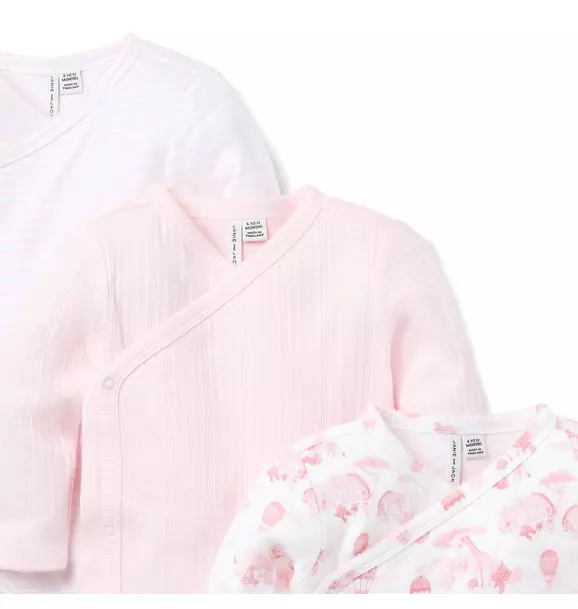 Baby Wrap Bodysuit 3-Pack